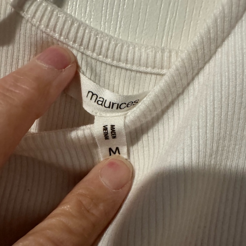 Maurices Cream Puff-Sleeve Ribbed Tank - Picture 4 of 4